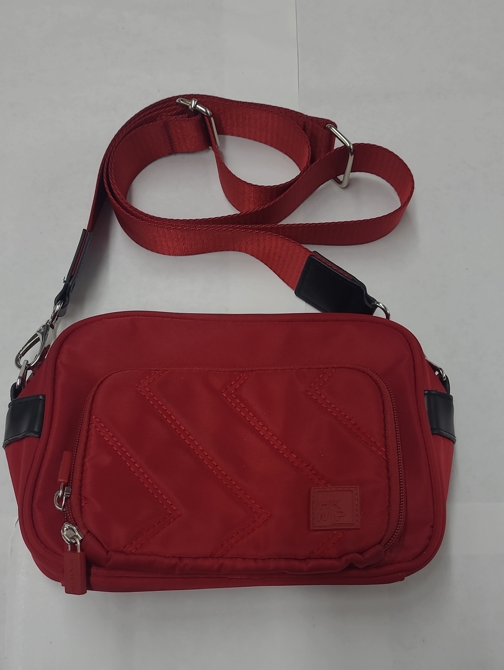 IHKWIP Red Quilted Crossbody Bag